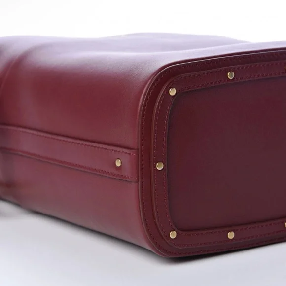 Chloe Smooth Calfskin Medium Roy Bucket Bag Plum Purple - Picture 10 of 11